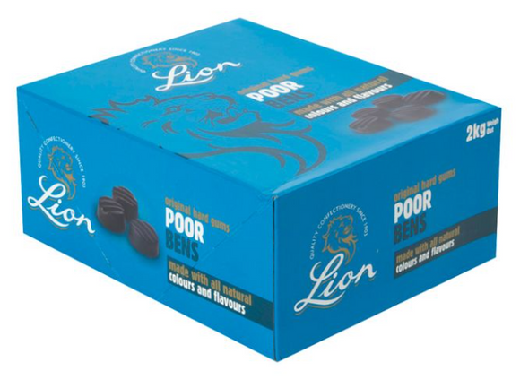 Lion Poor Bens Hard Gums Bulk Box 2kg