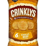 CRINKLEYS CHILLI BEEF 6pk