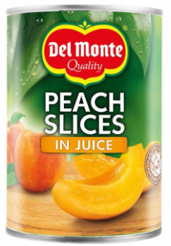Del Monte Peach Slices in Juice 415g x 12