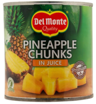 Del Monte Pineapple Chunks in Juice 435g x 12