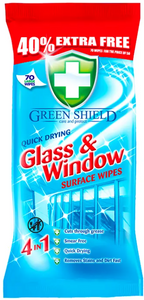 Greenshield Window & Glass Wipes 70s x 12