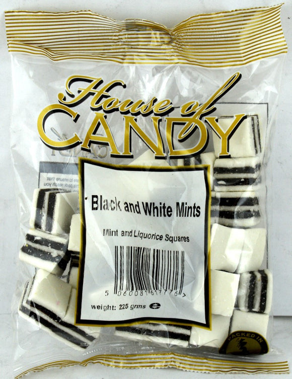 House Of Candy Black and White Mints 225g x 24