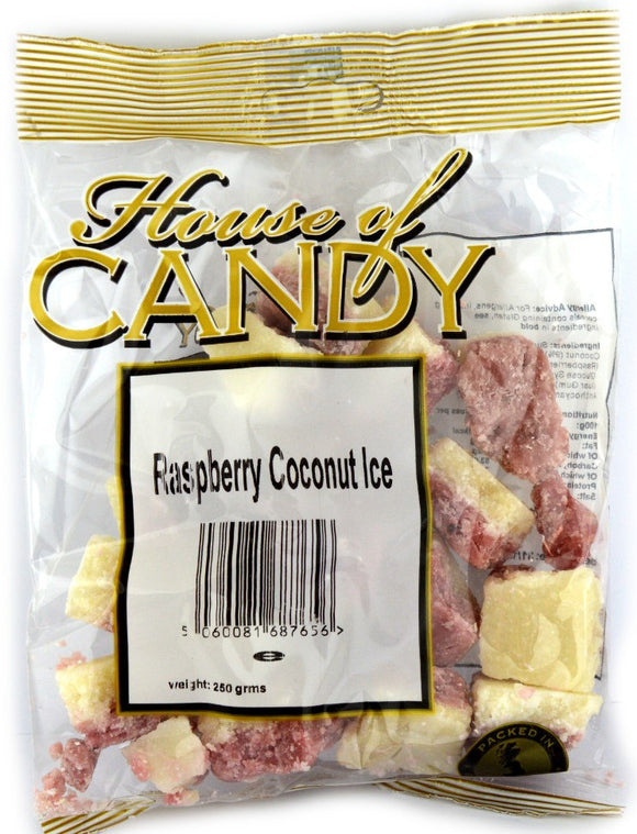 House Of Candy Raspberry Coconut Ice 250g x 24