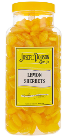 Joseph Dobson Lemon Sherbets Jar 3kg