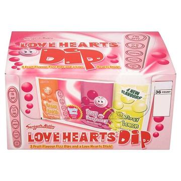 Love Hearts Dips 36pk