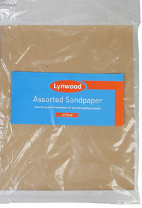 Lynwood Assorted Sandpaper 10 Pack
