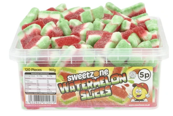 Sweetzone 5p Watermelon Slices Tubs 120s