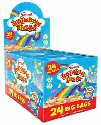 Swizzels Big Rainbow Drops Bags 32g x 24