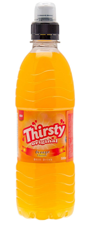 Thirsty Original Still Orange 500ml x 12
