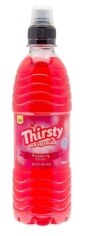 Thirsty Original Still Raspberry 500ml x 12