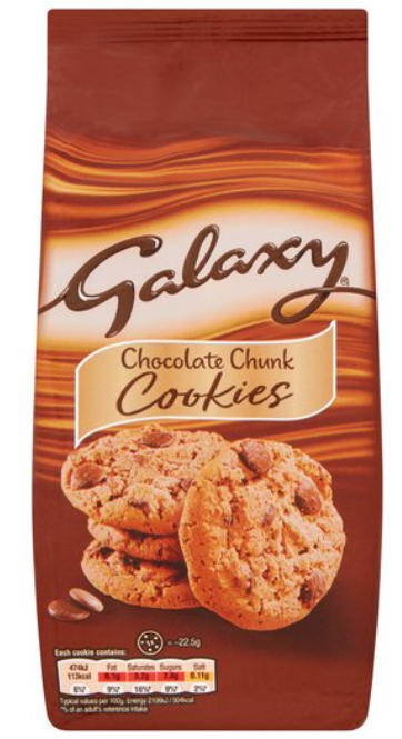 Galaxy Cookies 180g x 8