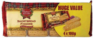 Highland Speciality Shortbread Fingers 4 pack x 18
