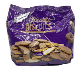 Keepers Choice Chocolate Biscuit Variety Pack 400g x 26