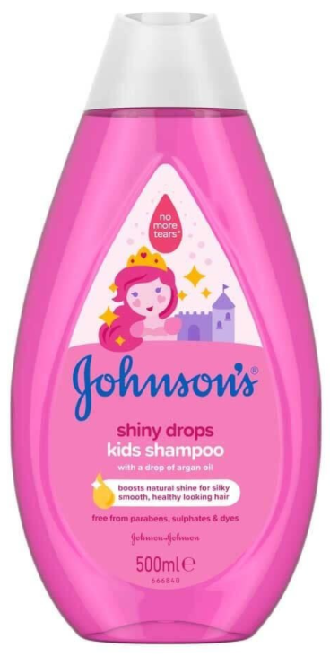 Johnson's Shiny Drops Kids Shampoo 500ml x 12
