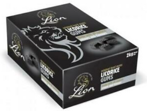 Lion Liquorice Gums Bulk Box 2kg