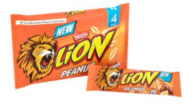 Lion Bar Peanut 4 Pack x 10