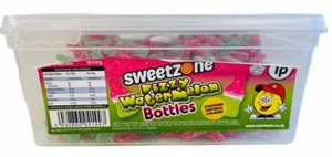 Sweetzone 1p Fizzy Watermelons Bottles Tub 600s