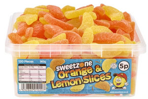Sweetzone 5p Orange & Lemon Tub 120s