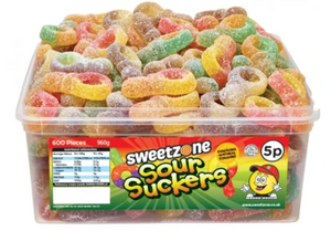 Sweetzone 5p Sour Suckers Tub 120s