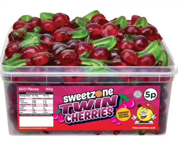 Sweetzone 5p Twin Cherries Tub 120s