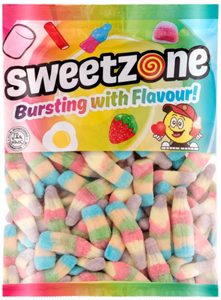 Sweetzone Rainbow Sour Bottles 1kg x 12