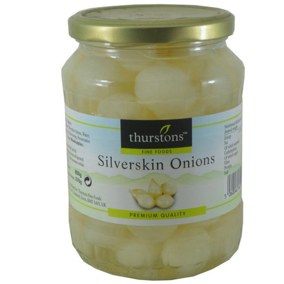 Thurstons Silverskin Onions 650g x 12