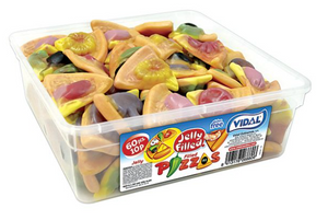 Vidal 10p Jelly Filled Pizza Tub 60s