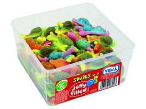 Vidal 5p Jelly Filled Snails Tubs 120s